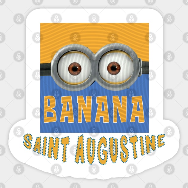 DESPICABLE MINION AMERICA SAINT AUGUSTINE Sticker by LuckYA